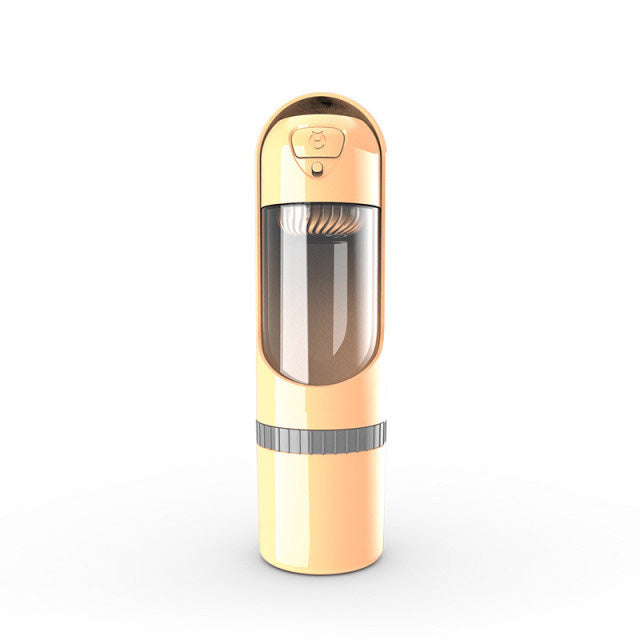 2-in-1 Feed and Water Bottle for On-the-Go - PawBuddy-Yellow-Nora Luxe