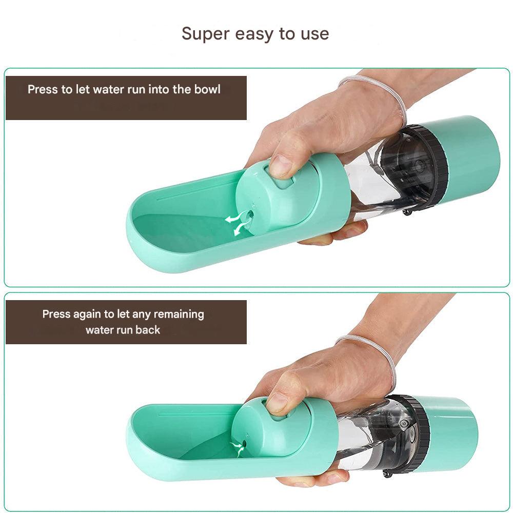 2-in-1 Feed and Water Bottle for On-the-Go - PawBuddy-Yellow-Nora Luxe