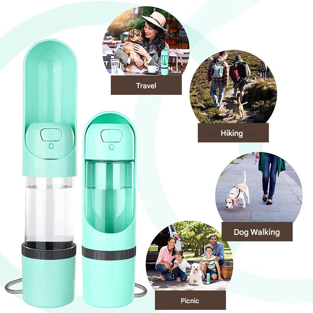 2-in-1 Feed and Water Bottle for On-the-Go - PawBuddy-Yellow-Nora Luxe