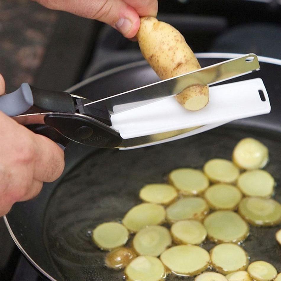 2-in-1 Kitchen Cutter - SliceSmart-Nora Luxe