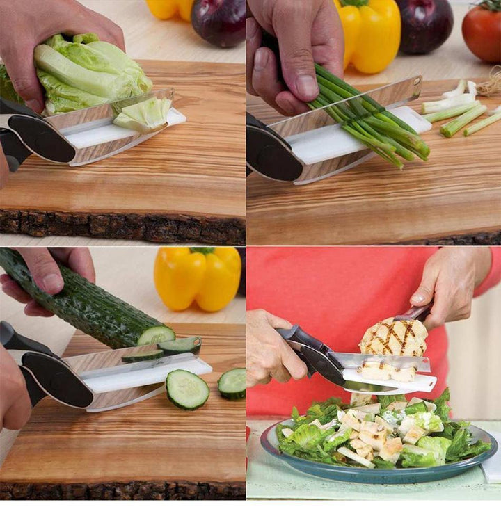 2-in-1 Kitchen Cutter - SliceSmart-Nora Luxe