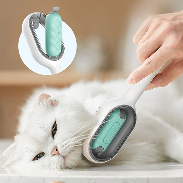 2-in-1 Pet Grooming Comb - FurEase-Blue-Nora Luxe