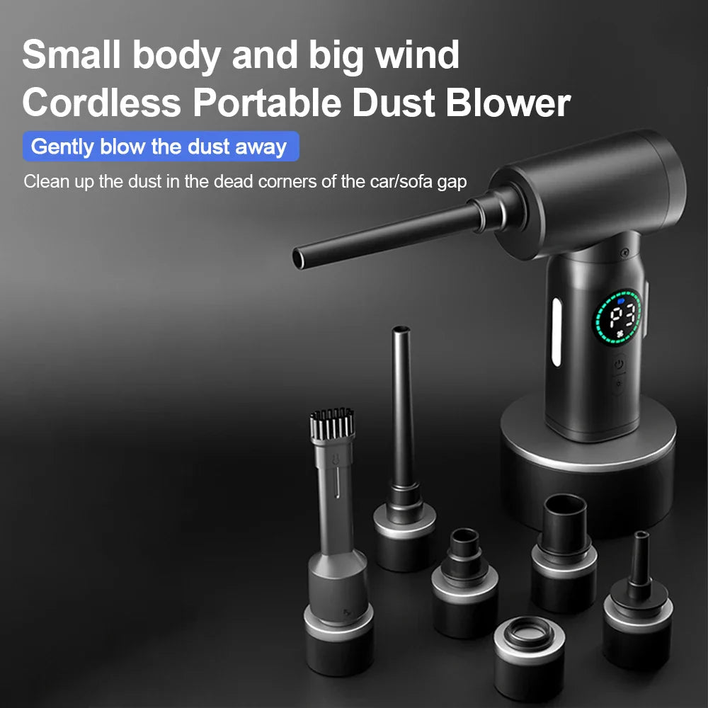 2-in-1 Portable Air Dust Vacuum and Blower with LED Light (7500mAh) - AirMaster-Style 1-Nora Luxe