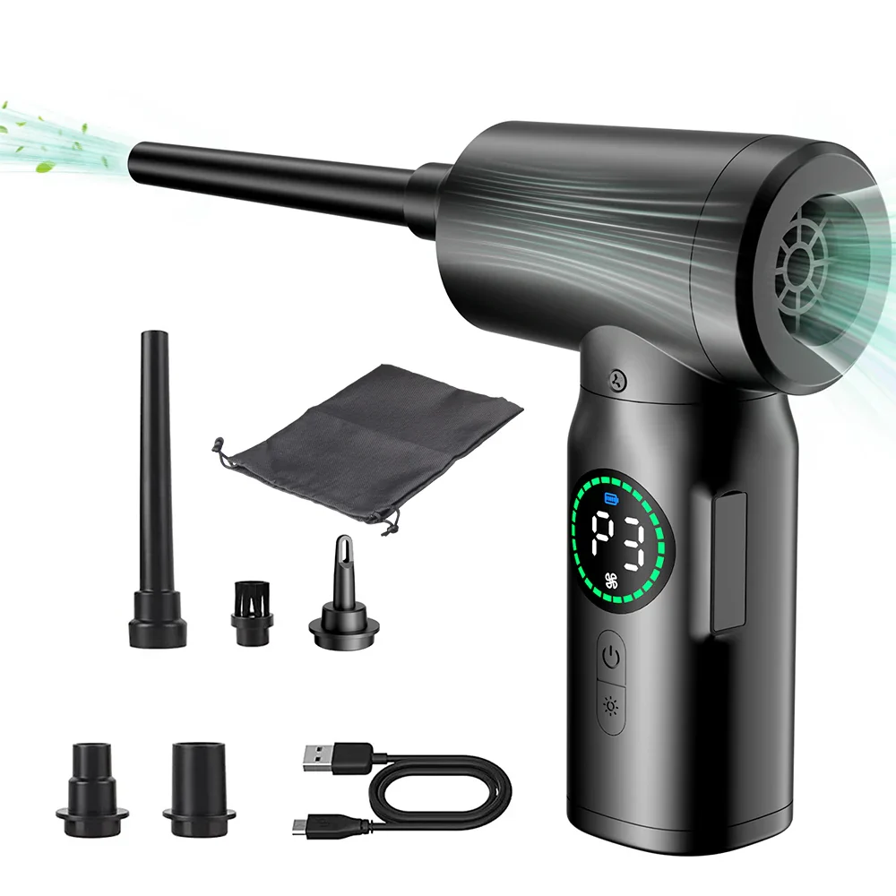 2-in-1 Portable Air Dust Vacuum and Blower with LED Light (7500mAh) - AirMaster-Style 1-Nora Luxe