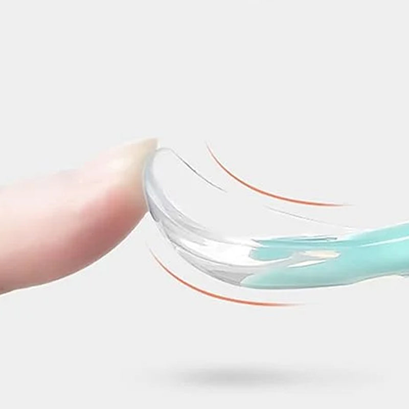 2-in-1 Silicone Baby Spoon - TinyTasties-Blue-Blue-Nora Luxe