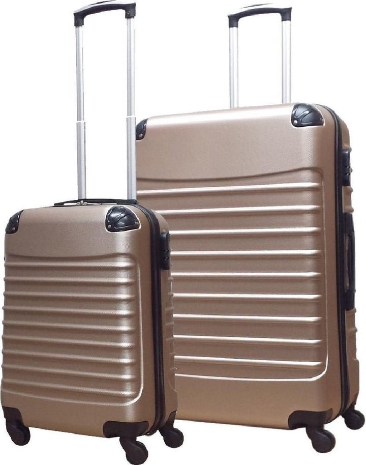 2-piece ABS luggage set – Ventura-Champagne-Nora Luxe