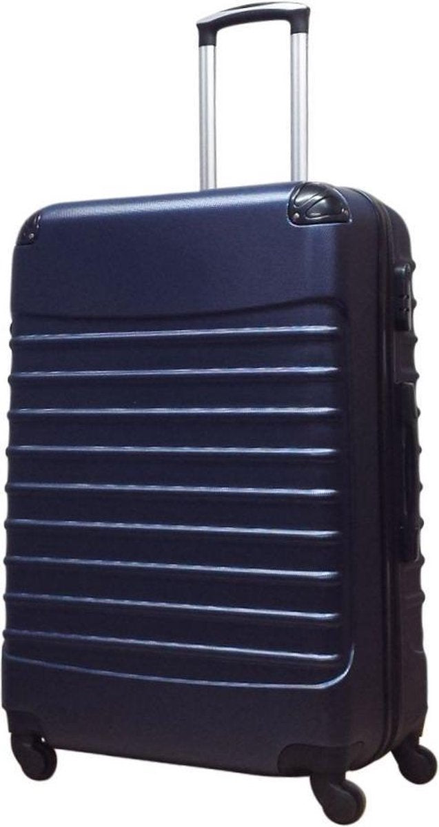 2-piece Dark Blue Hard Shell Suitcase Set – Monaco-Nora Luxe