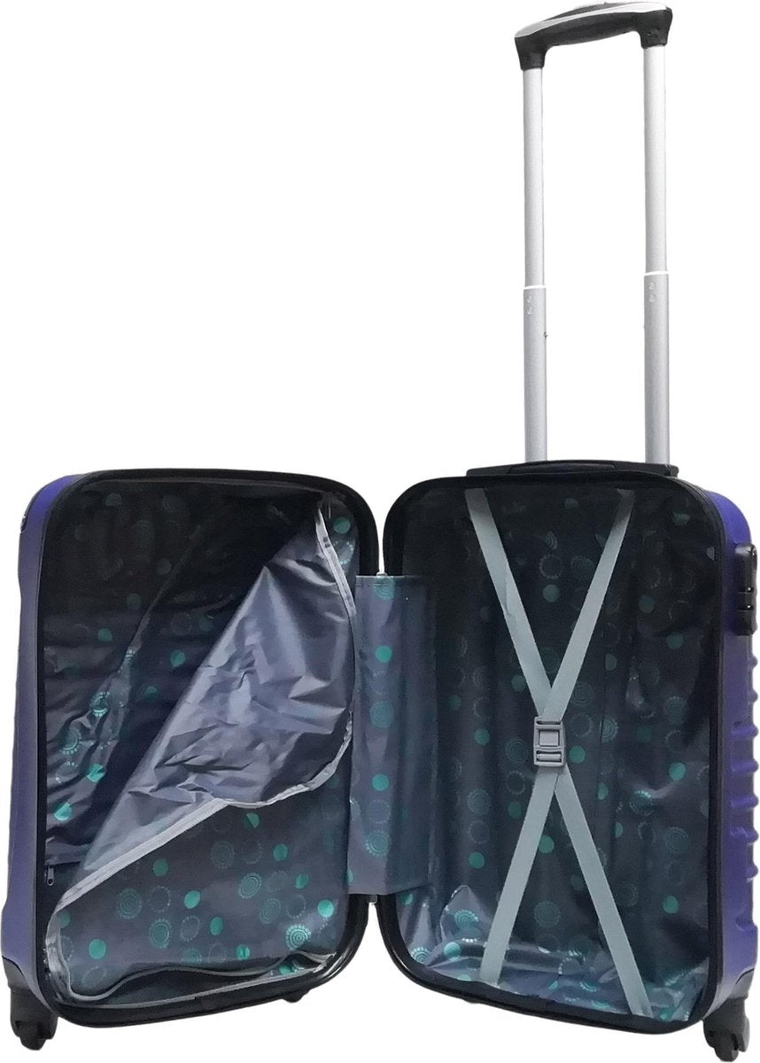 2-piece Dark Blue Hard Shell Suitcase Set – Monaco-Nora Luxe