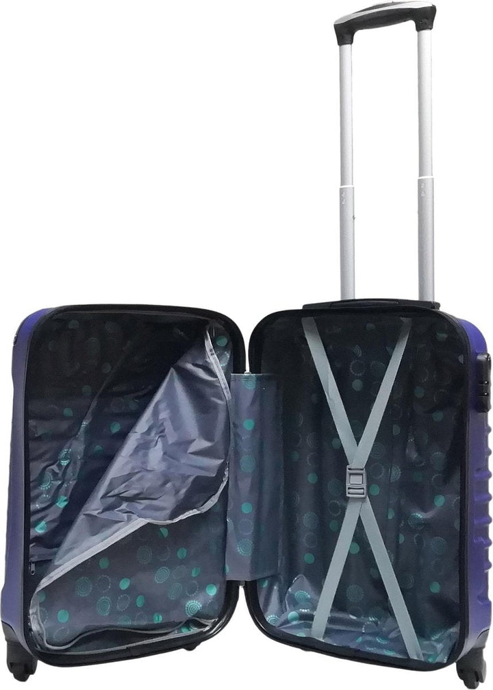 2-piece Dark Blue Hard Shell Suitcase Set – Monaco-Nora Luxe