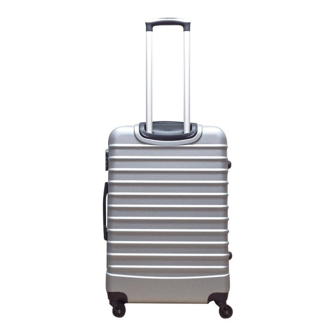 2-piece hard-shell suitcase set – Milano Silver-Nora Luxe