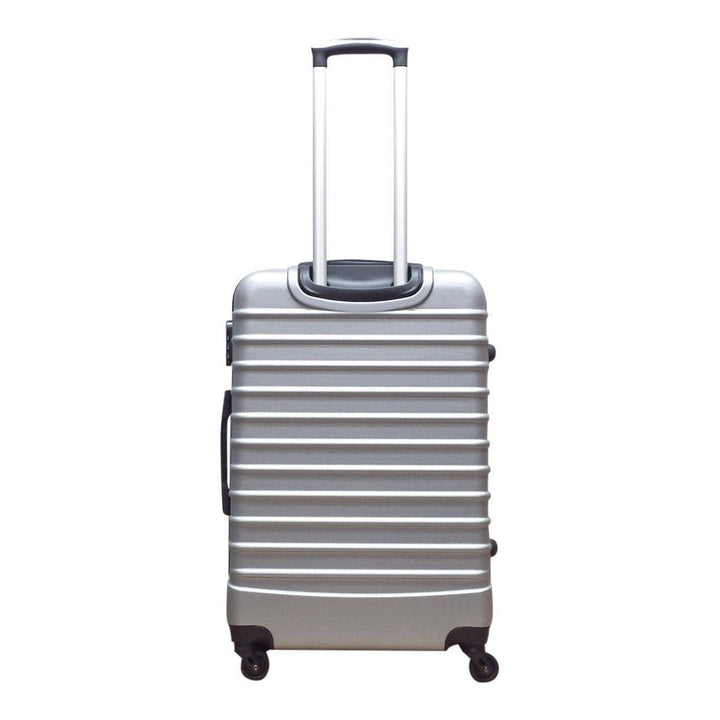 2-piece hard-shell suitcase set – Milano Silver-Nora Luxe