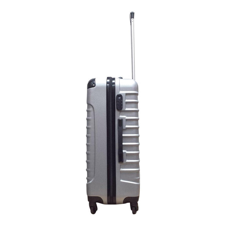 2-piece hard-shell suitcase set – Milano Silver-Nora Luxe
