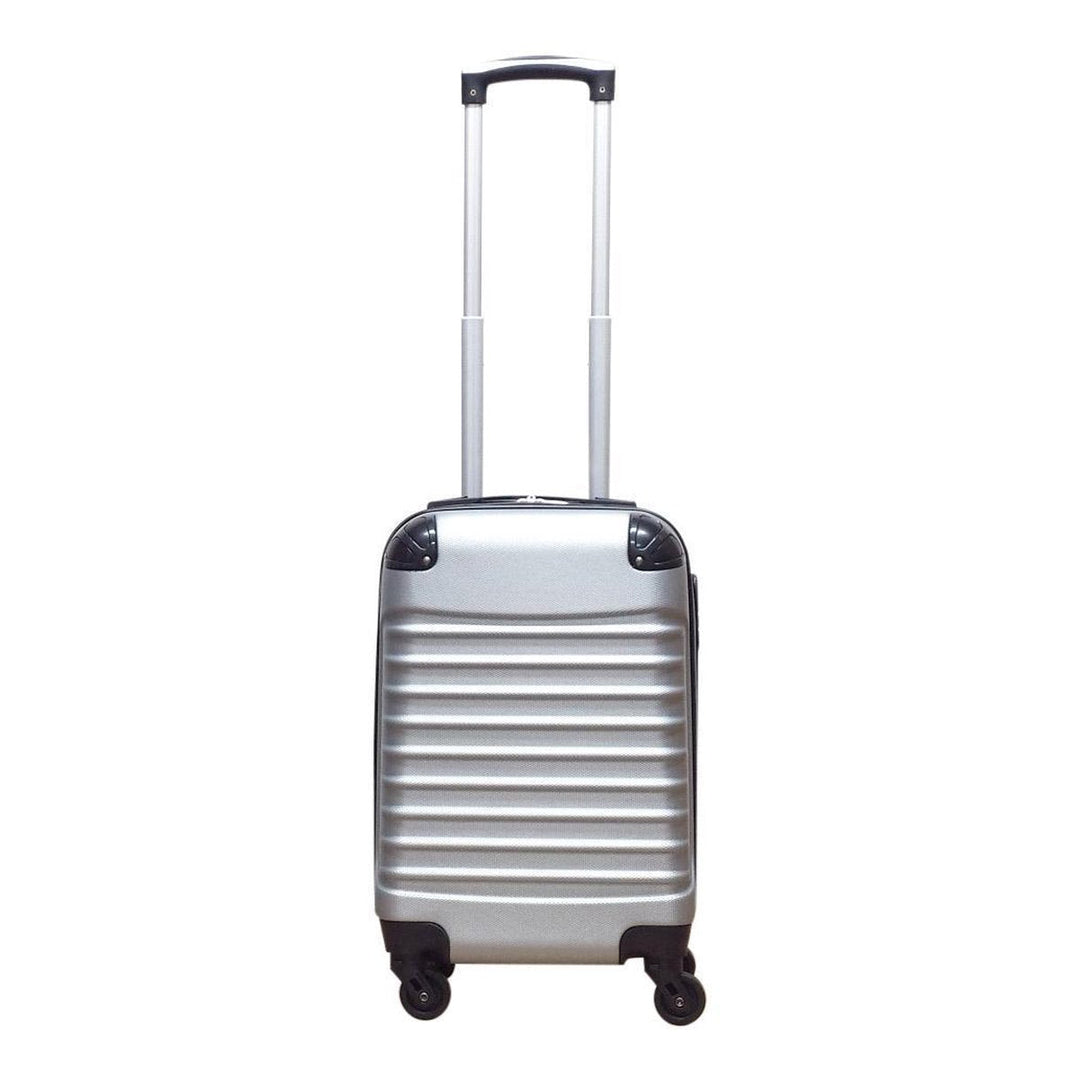 2-piece hard-shell suitcase set – Milano Silver-Nora Luxe