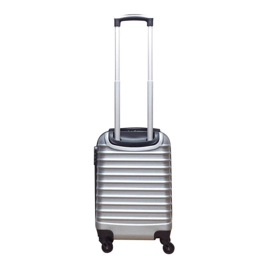 2-piece hard-shell suitcase set – Milano Silver-Nora Luxe