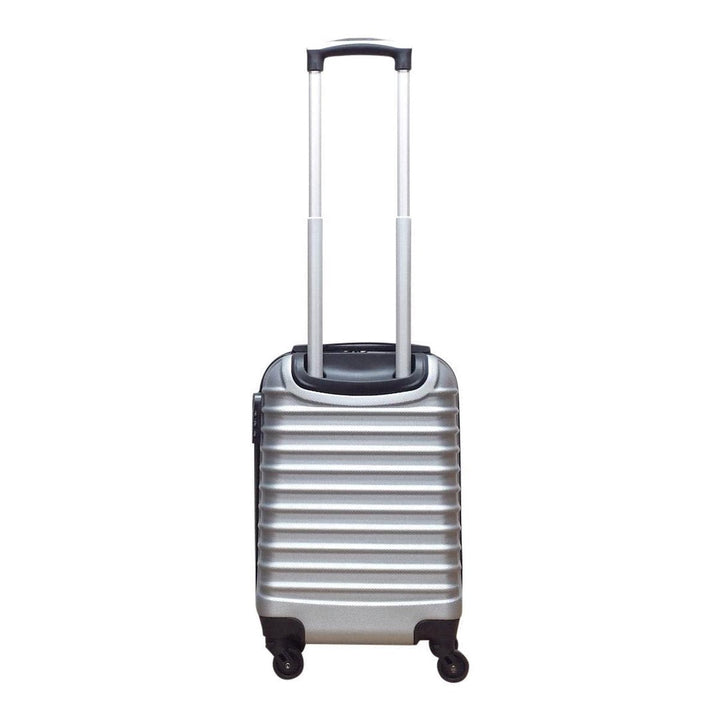 2-piece hard-shell suitcase set – Milano Silver-Nora Luxe