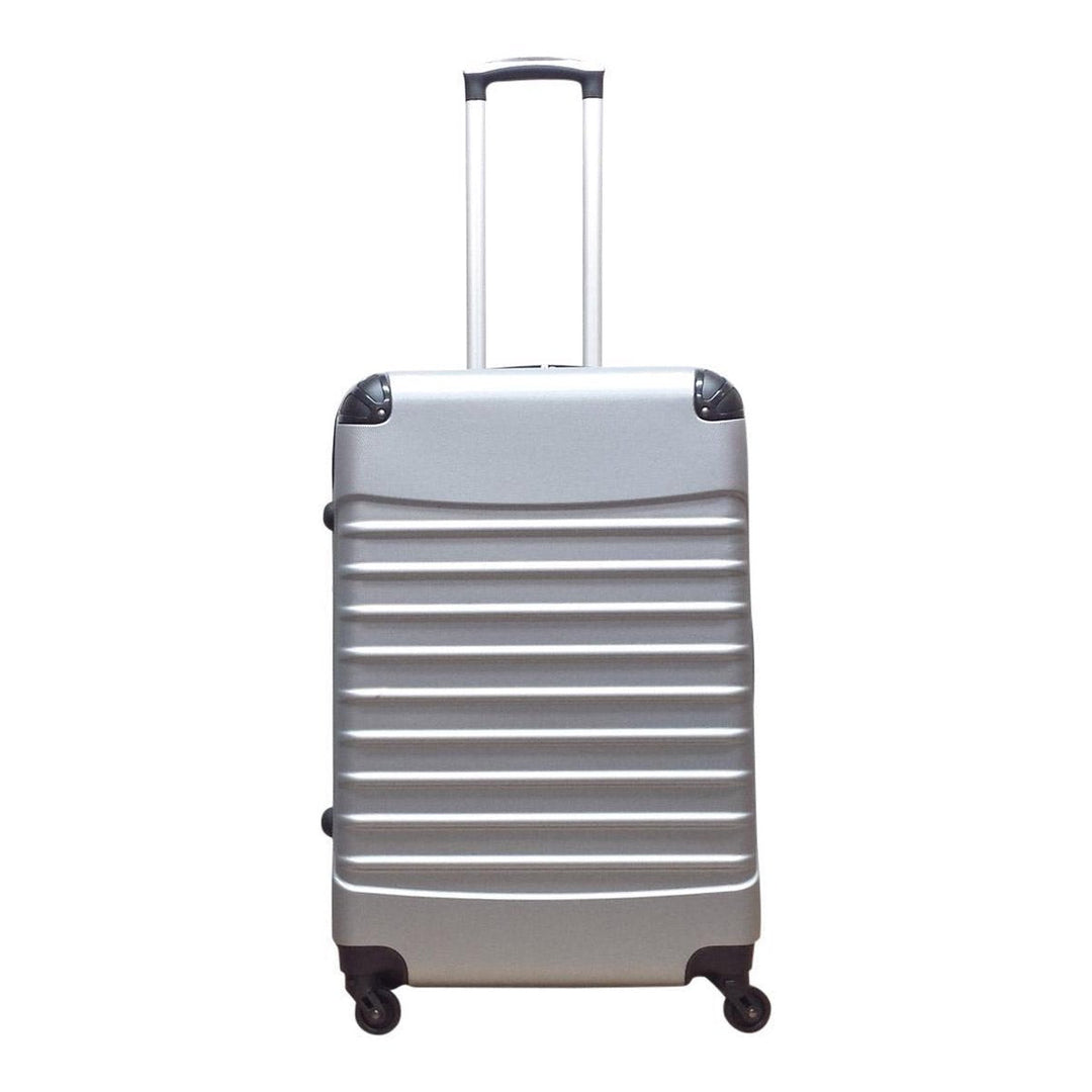 2-piece hard-shell suitcase set – Milano Silver-Nora Luxe