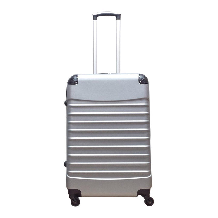 2-piece hard-shell suitcase set – Milano Silver-Nora Luxe
