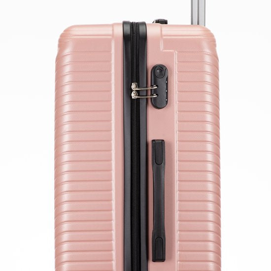 2-piece hard shell suitcase set – Santorini-Gray-2x S (39 L)-Nora Luxe