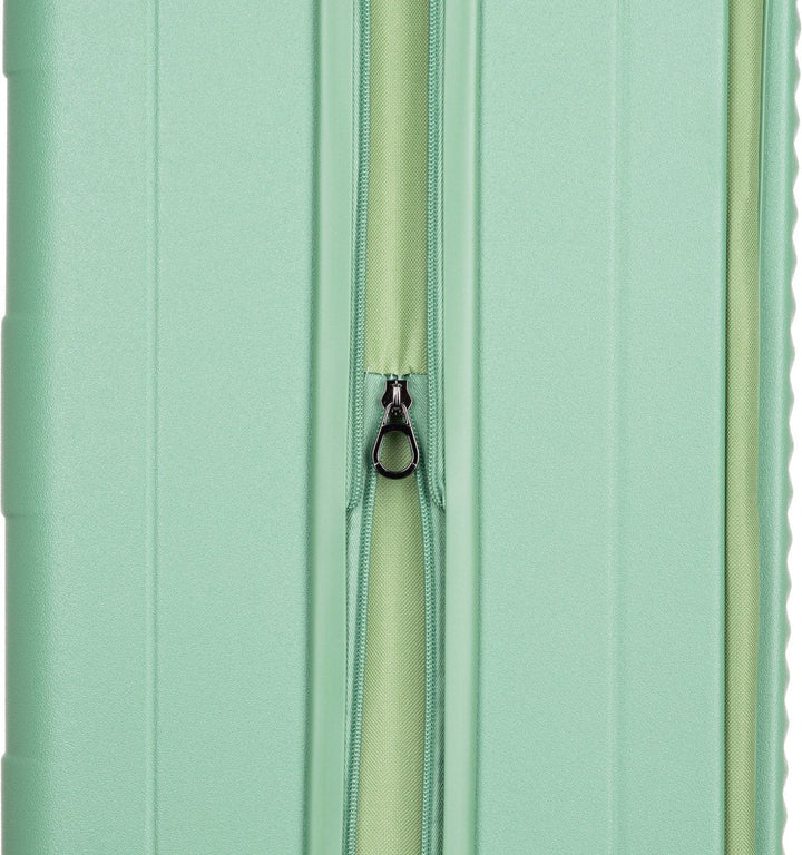 2-piece hard-shell suitcase set with laptop compartment – Berlin-Light green-Nora Luxe
