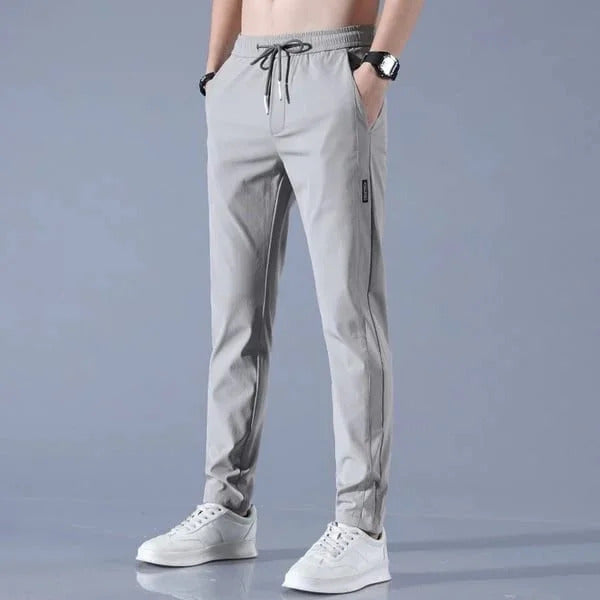 2025 New Models Unisex Quick-Dry Stretch Trousers-Light grey (Man)-M-Nora Luxe