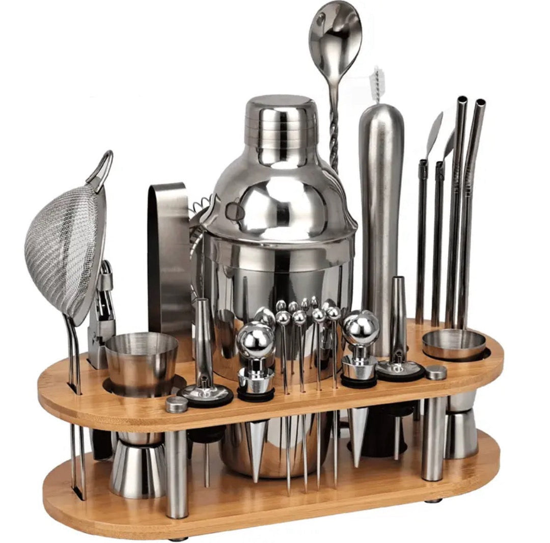23-Piece Professional Bartender Set - ShakerPro-Nora Luxe