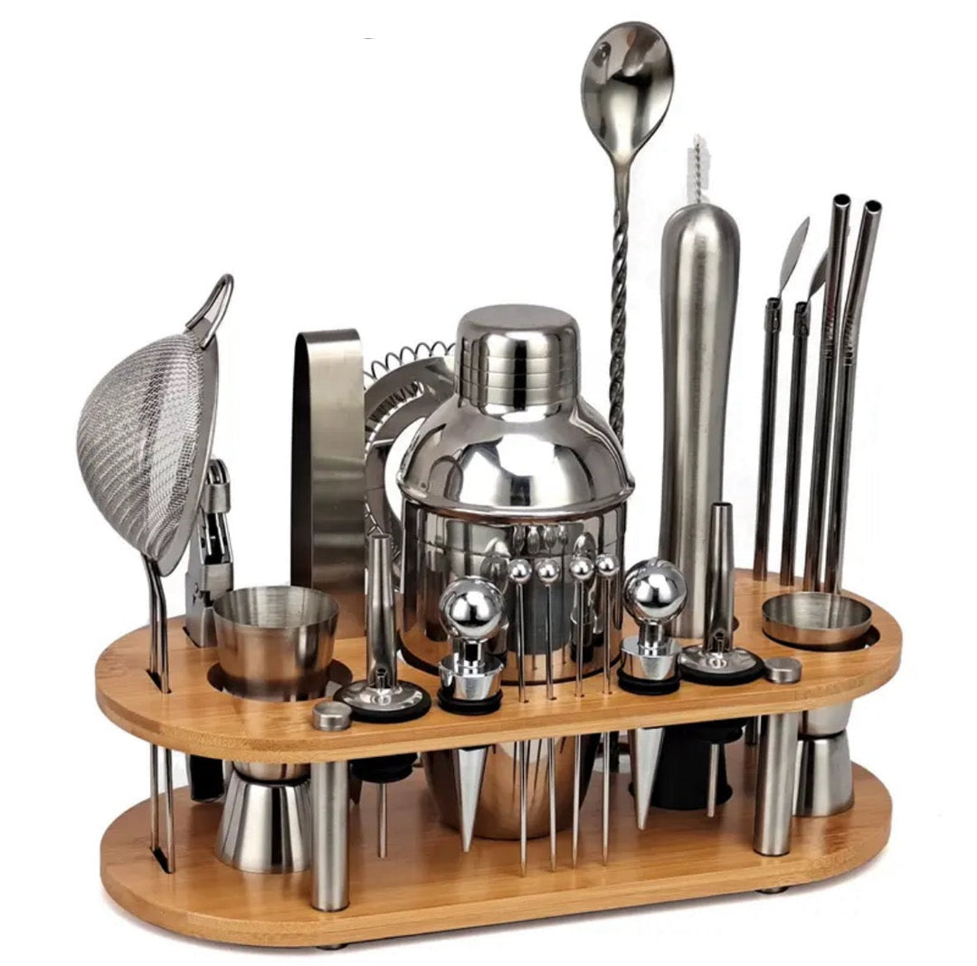 23-Piece Professional Bartender Set - ShakerPro-Nora Luxe