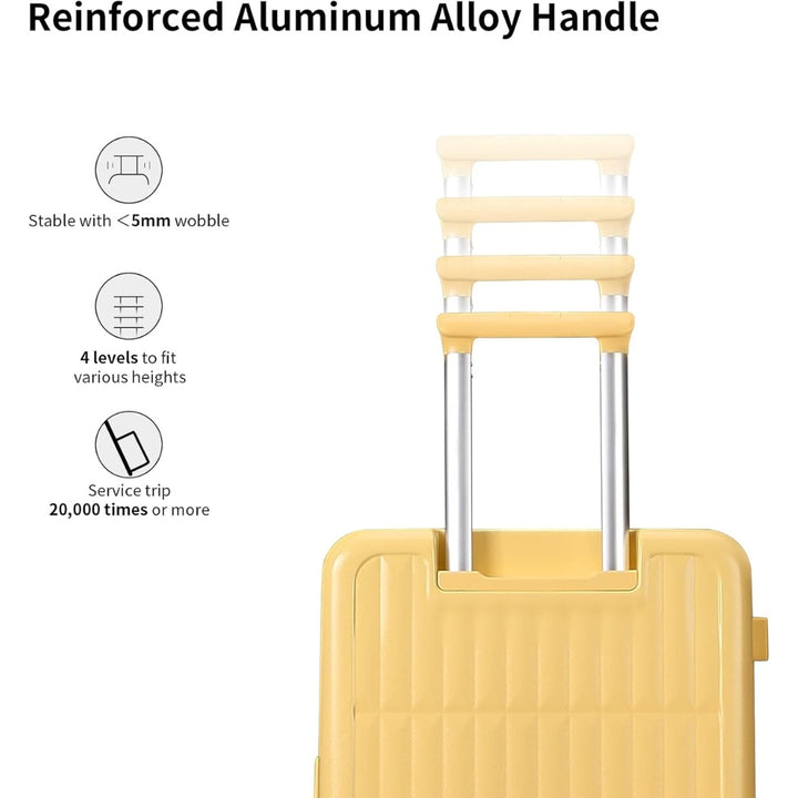 Airline-Approved 20" (50.8 cm) Carry-On Luggage with 3:7 Split & Triple-Layer PC Shell