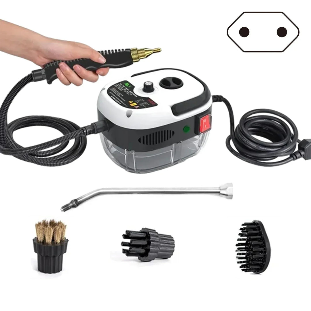 2500W HIGH-PRESSURE STEAM CLEANER - 6 SETTINGS FOR HOME & KITCHEN-White-Nora Luxe