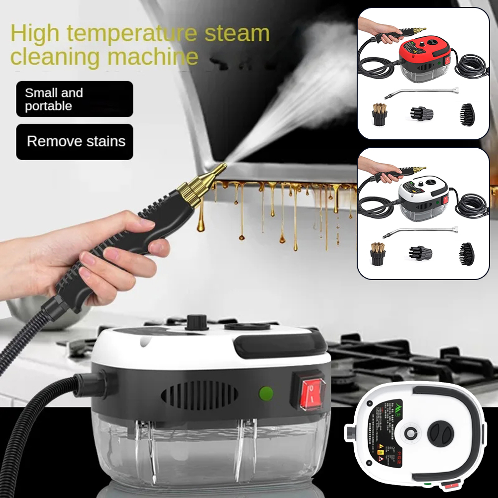 2500W HIGH-PRESSURE STEAM CLEANER - 6 SETTINGS FOR HOME & KITCHEN-White-Nora Luxe