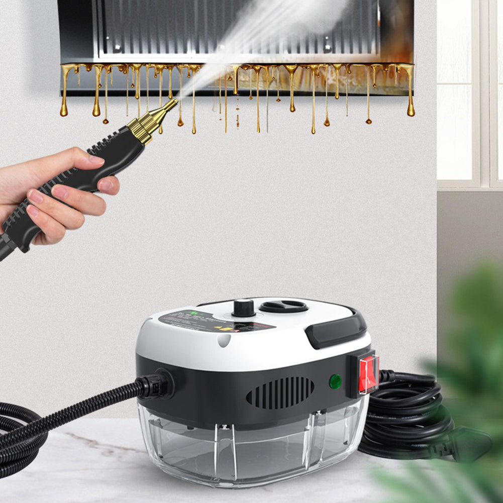 2500W HIGH-PRESSURE STEAM CLEANER - 6 SETTINGS FOR HOME & KITCHEN-White-Nora Luxe