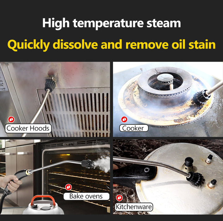 2800W HIGH-PRESSURE STEAM CLEANER - HOME APPLIANCE FOR KITCHEN AND CAR-Orange-Nora Luxe