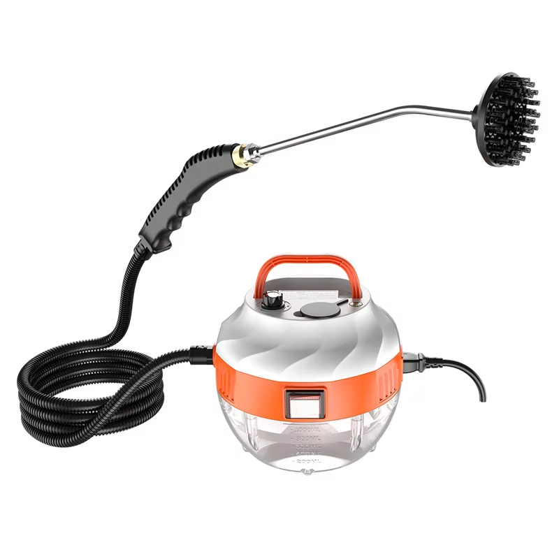 2800W HIGH-PRESSURE STEAM CLEANER - HOME APPLIANCE FOR KITCHEN AND CAR-Orange-Nora Luxe