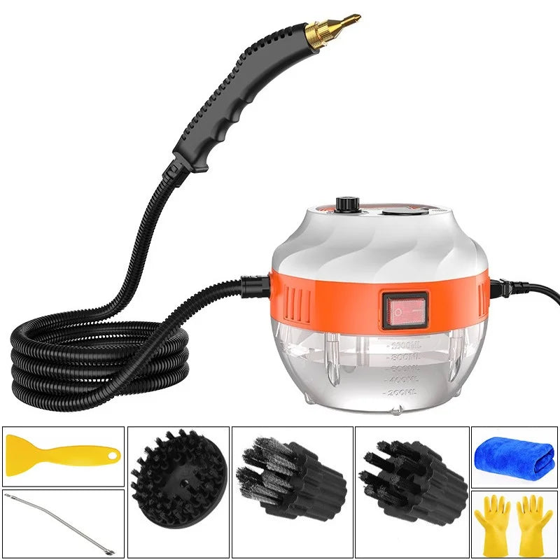 2800W HIGH-PRESSURE STEAM CLEANER - HOME APPLIANCE FOR KITCHEN AND CAR-White-Nora Luxe