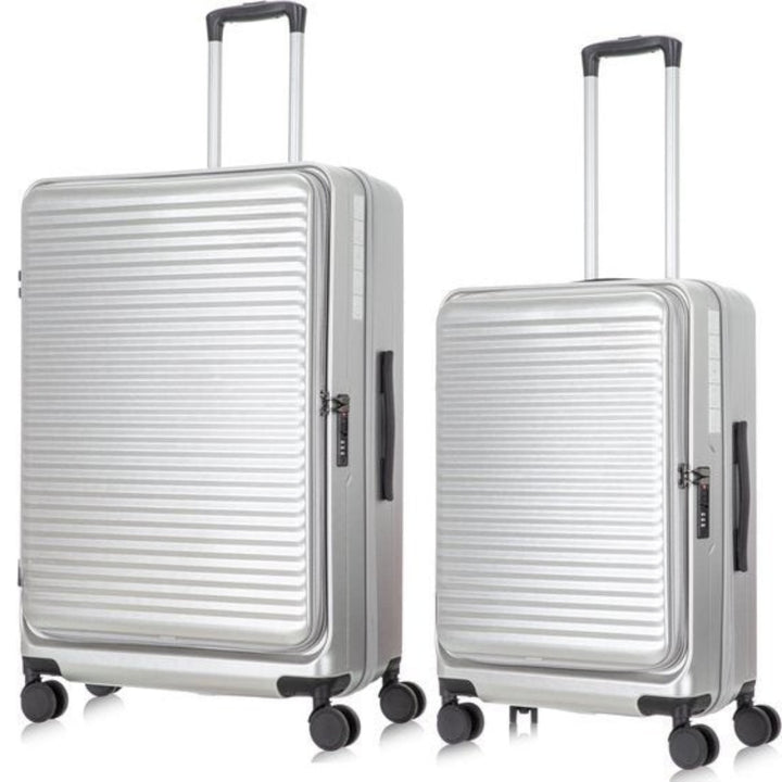 2-piece hard-shell suitcase set with laptop compartment – Berlin
