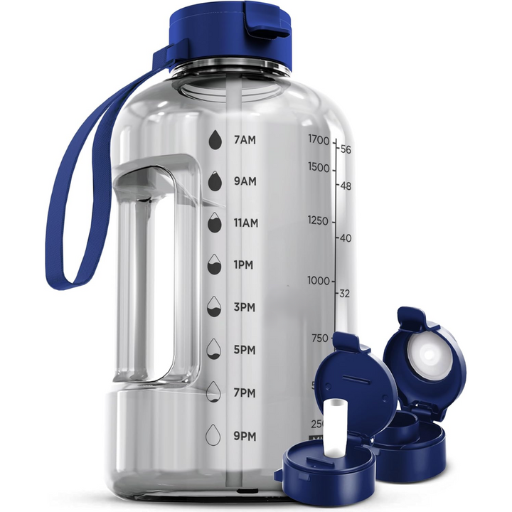 2L Water Bottle with Time Marking – BPA-free-1.2L-Clarity-Nora Luxe
