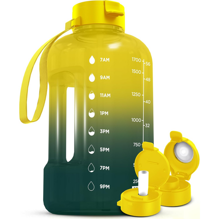 2L Water Bottle with Time Marking – BPA-free-1.2L-Forest Fade-Nora Luxe