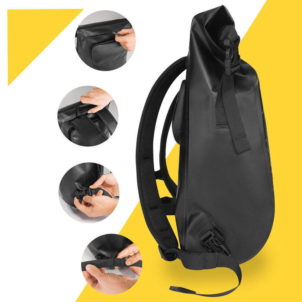3-in-1 Bicycle Bag for Carrier - Max-Black-Nora Luxe