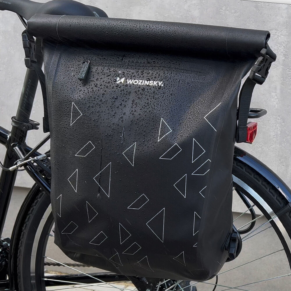 3-in-1 Bicycle Bag for Carrier - Max-Black-Nora Luxe