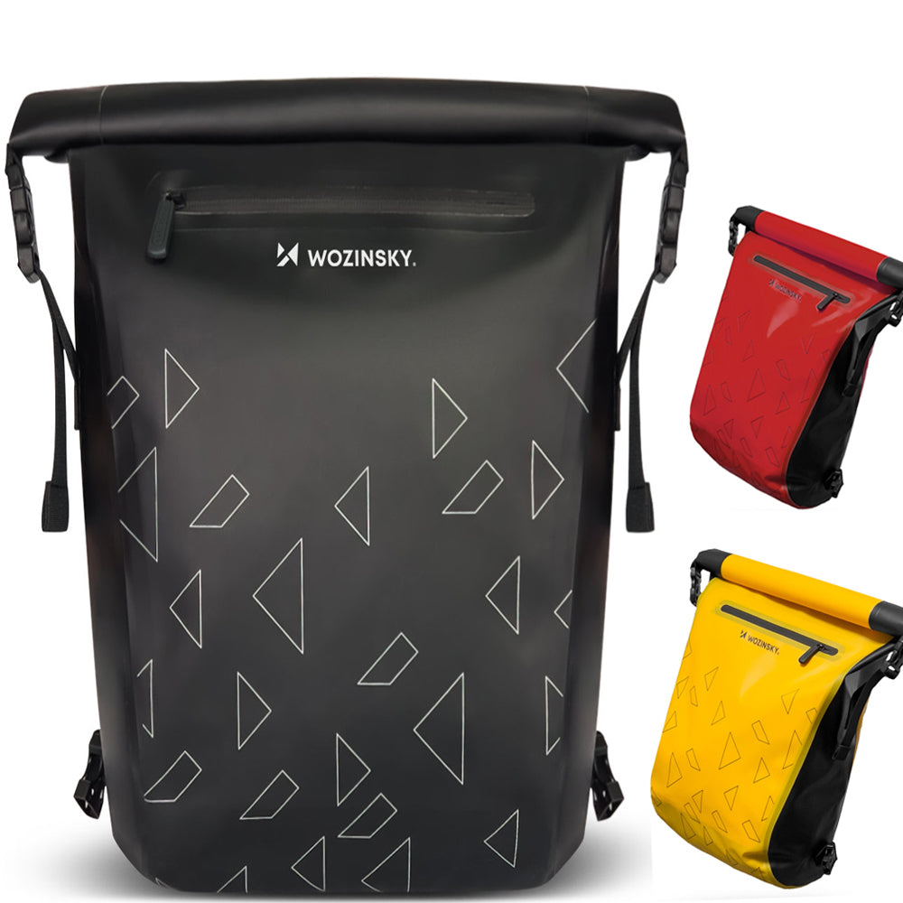 3-in-1 Bicycle Bag for Carrier - Max-Black-Nora Luxe