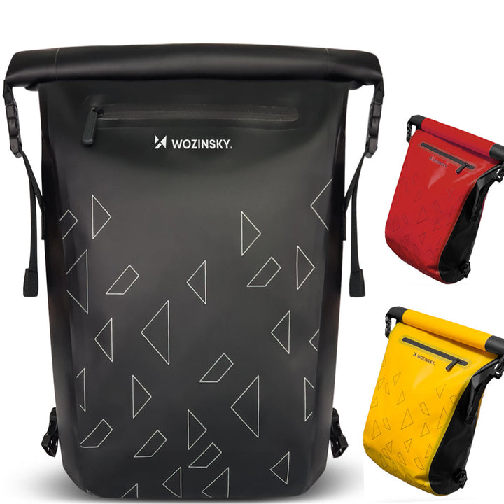 3-in-1 Bicycle Bag for Carrier - Max-Black-Nora Luxe
