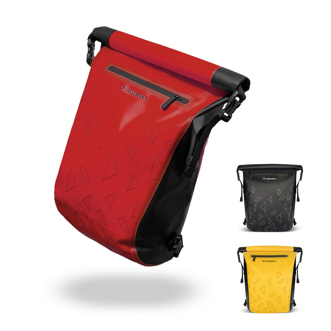 3-in-1 Bicycle Bag for Carrier - Max-Red-Nora Luxe