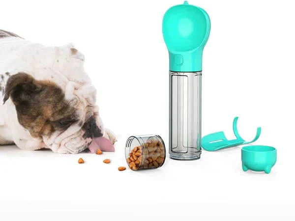 3-in-1 Dog Water Bottle - AdventureBuddy-Blue-10 fl oz-Nora Luxe