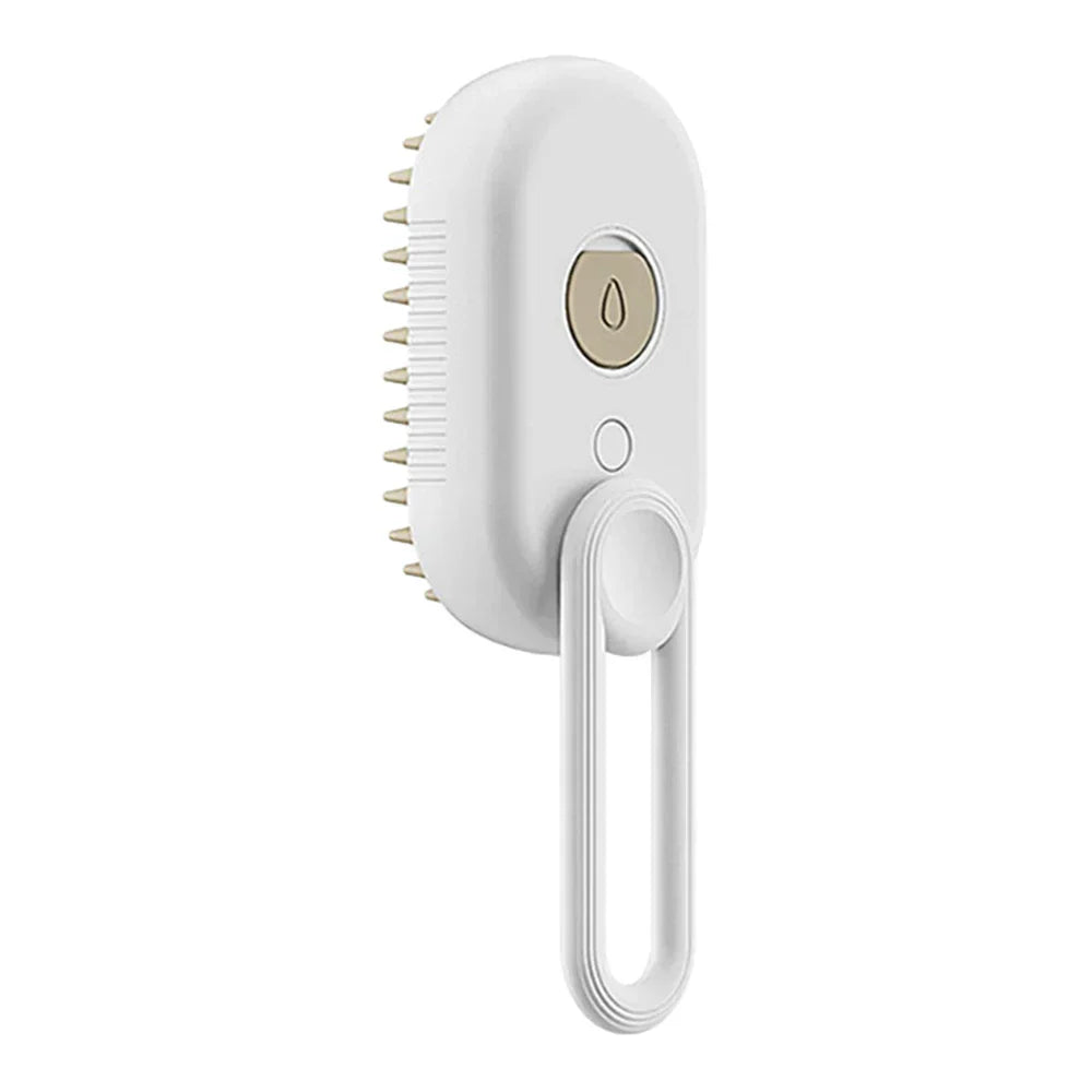 3-in-1 Electric Steam Brush for Pets - SteamPet-White-Nora Luxe