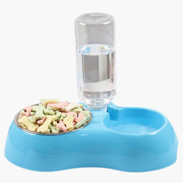 3-in-1 Feeding Bowl for Dogs and Cats - EasyFlow-Blue-Nora Luxe