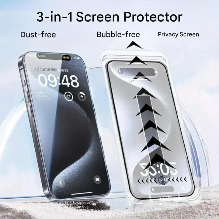 3-in-1 iPhone Screen Protector - iShield Privacy-iPhone 16-Nora Luxe