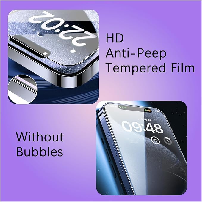 3-in-1 iPhone Screen Protector - iShield Privacy-iPhone 16-Nora Luxe