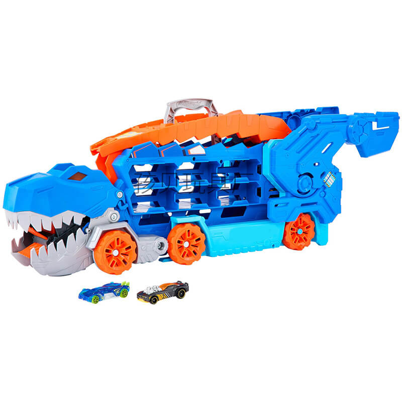 3-in-1 Race Truck for Kids - T-Rex Transporter-With 4 cars-Nora Luxe