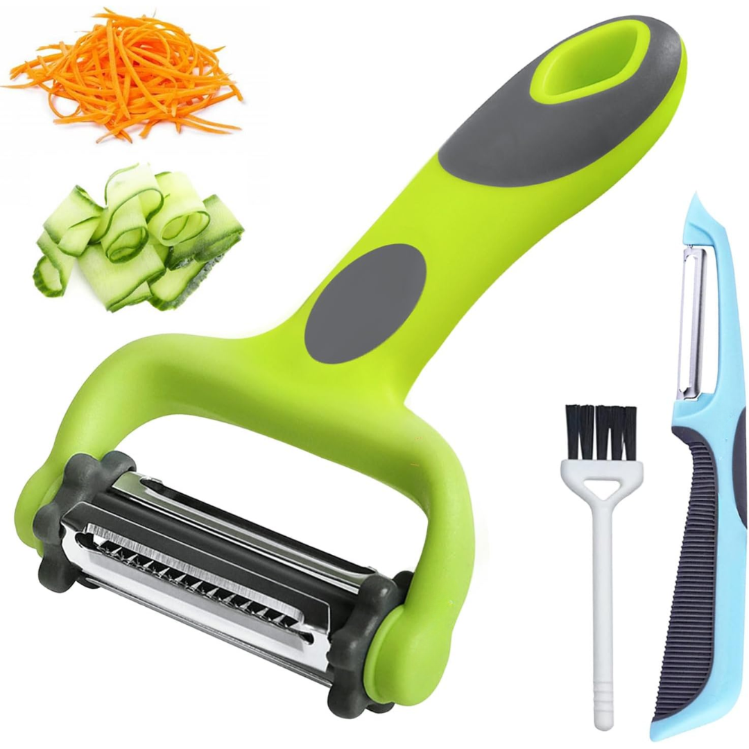 3-in-1 Vegetable Peeler with Julienne Blade-Nora Luxe