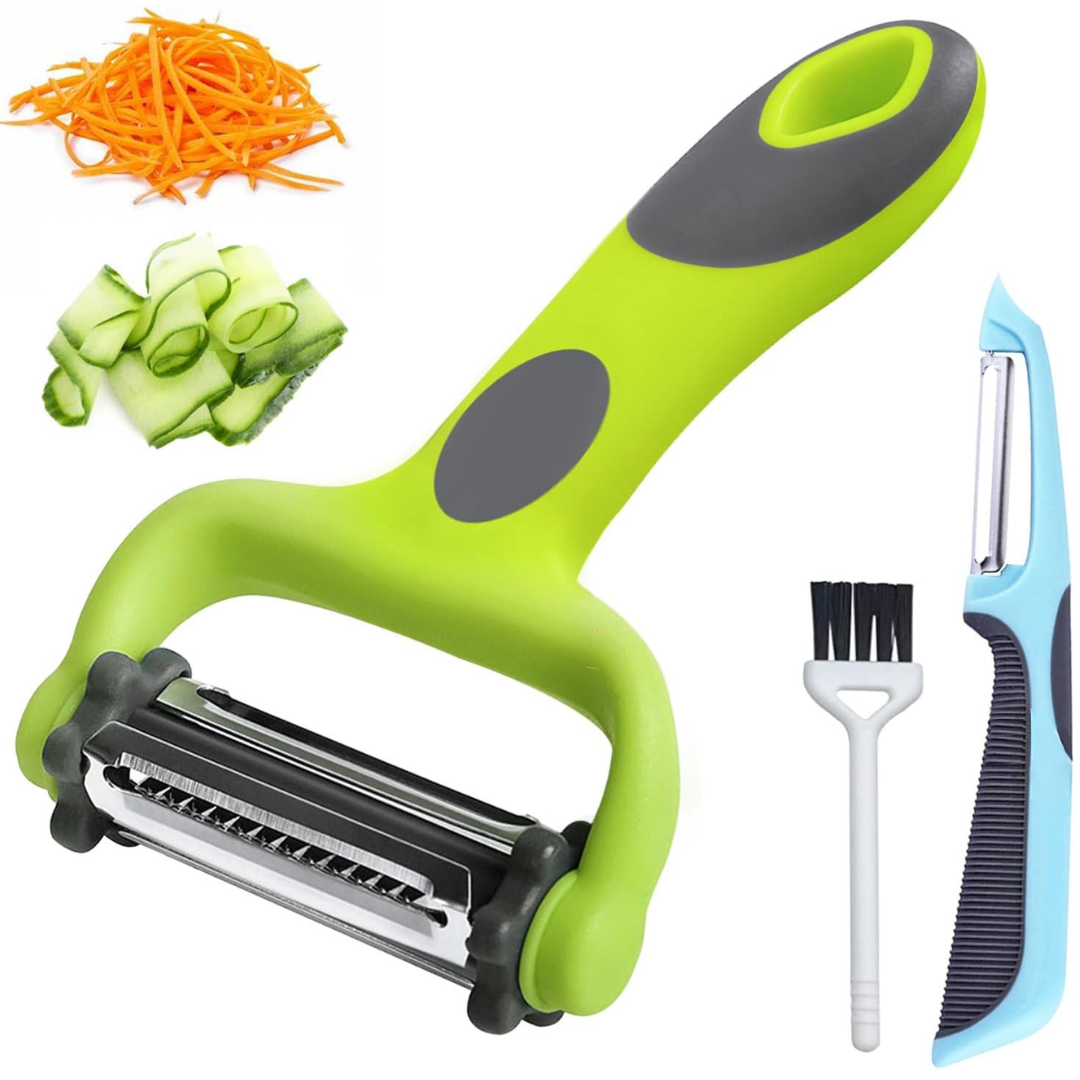 3-in-1 Vegetable Peeler with Julienne Blade-Nora Luxe