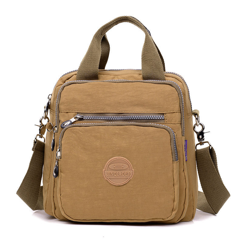 3-in-1 Waterproof Multifunctional Trendy Shoulder Bag - FlexiBag-Beige-Nora Luxe